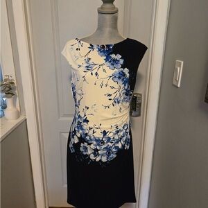 Lauren Ralph Lauren Dress in Blue and White Floral